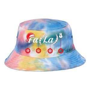 Fa (La)8 Funny Christmas Santa Fa La Math Teacher Student Tie Dye Newport Bucket Hat