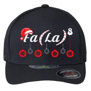 Fa (La)8 Funny Christmas Santa Fa La Math Teacher Student Flexfit Unipanel Trucker Cap