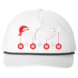 Fa (La)8 Funny Christmas Santa Fa La Math Teacher Student Snapback Five-Panel Rope Hat