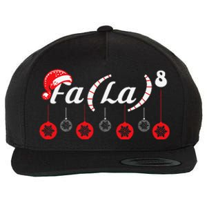 Fa (La)8 Funny Christmas Santa Fa La Math Teacher Student Wool Snapback Cap