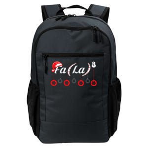 Fa (La)8 Funny Christmas Santa Fa La Math Teacher Student Daily Commute Backpack