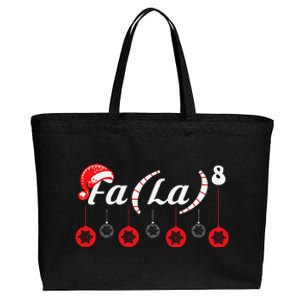 Fa (La)8 Funny Christmas Santa Fa La Math Teacher Student Cotton Canvas Jumbo Tote