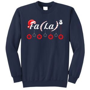 Fa (La)8 Funny Christmas Santa Fa La Math Teacher Student Sweatshirt