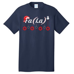 Fa (La)8 Funny Christmas Santa Fa La Math Teacher Student Tall T-Shirt