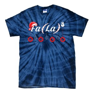 Fa (La)8 Funny Christmas Santa Fa La Math Teacher Student Tie-Dye T-Shirt