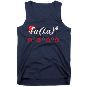 Fa (La)8 Funny Christmas Santa Fa La Math Teacher Student Tank Top