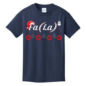 Fa (La)8 Funny Christmas Santa Fa La Math Teacher Student Kids T-Shirt