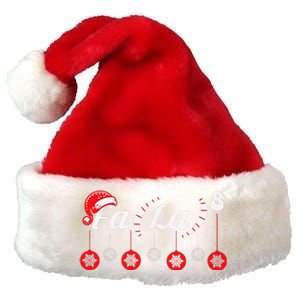 Fa (La)8 Funny Christmas Santa Fa La Math Teacher Student Premium Christmas Santa Hat