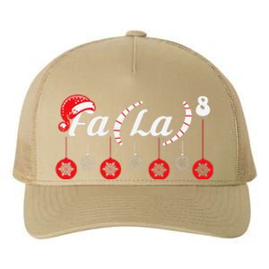 Fa (La)8 Funny Christmas Santa Fa La Math Teacher Student Yupoong Adult 5-Panel Trucker Hat