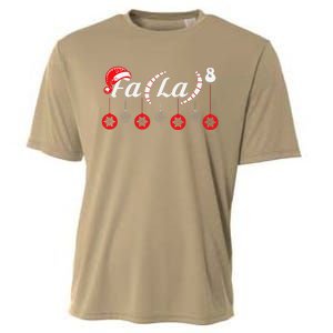 Fa (La)8 Funny Christmas Santa Fa La Math Teacher Student Cooling Performance Crew T-Shirt