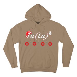 Fa (La)8 Funny Christmas Santa Fa La Math Teacher Student Hoodie