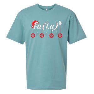 Fa (La)8 Funny Christmas Santa Fa La Math Teacher Student Sueded Cloud Jersey T-Shirt