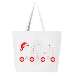 Fa (La)8 Funny Christmas Santa Fa La Math Teacher Student 25L Jumbo Tote