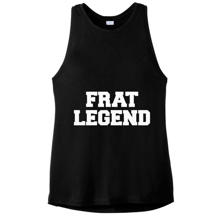Frat Legend Funny Fraternity College Frat Party Greek Ladies PosiCharge Tri-Blend Wicking Tank