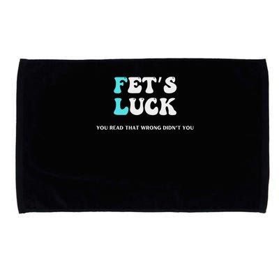 Fets Luck Funny Sarcastic Word Play Microfiber Hand Towel