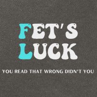 Fets Luck Funny Sarcastic Word Play Cotton Canvas Backpack