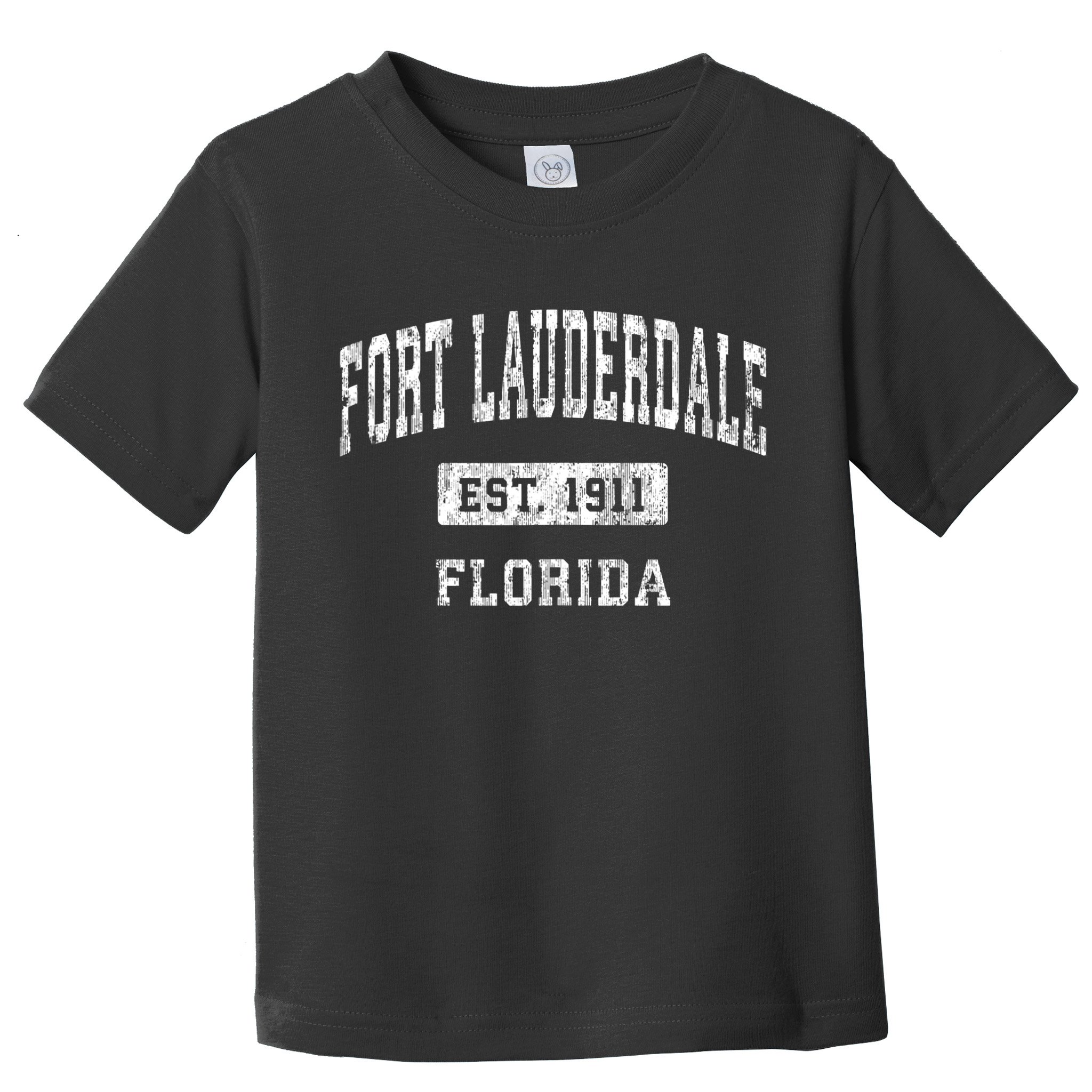 Fort Lauderdale Florida Fl Vintage Established Sports Toddler T-Shirt