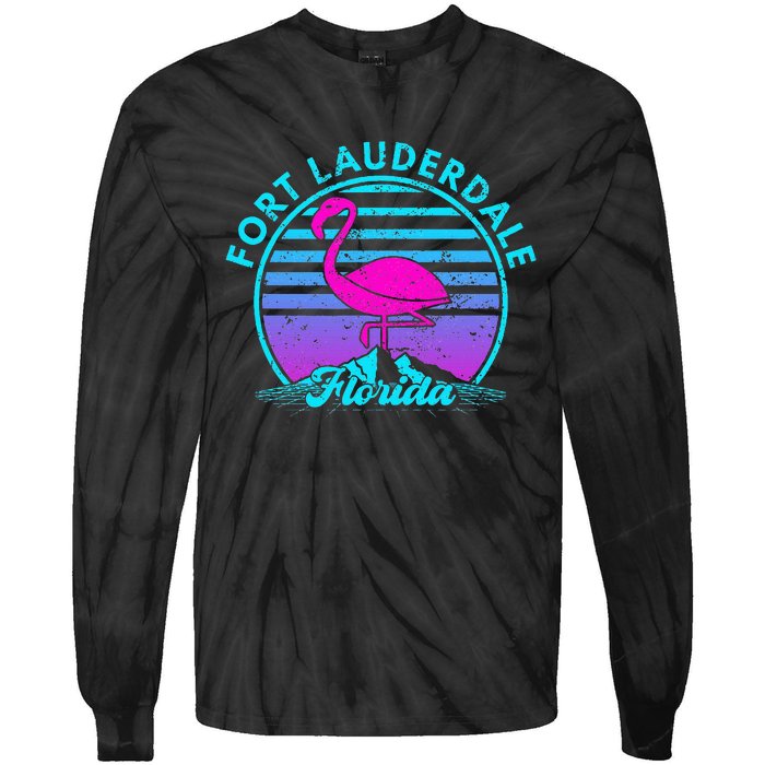 Fort Lauderdale Florida Tie-Dye Long Sleeve Shirt