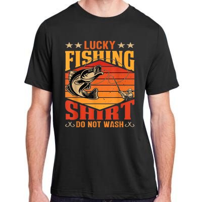 Funny Lucky Fishing Do Not Wash It Funny Fhishing Adult ChromaSoft Performance T-Shirt