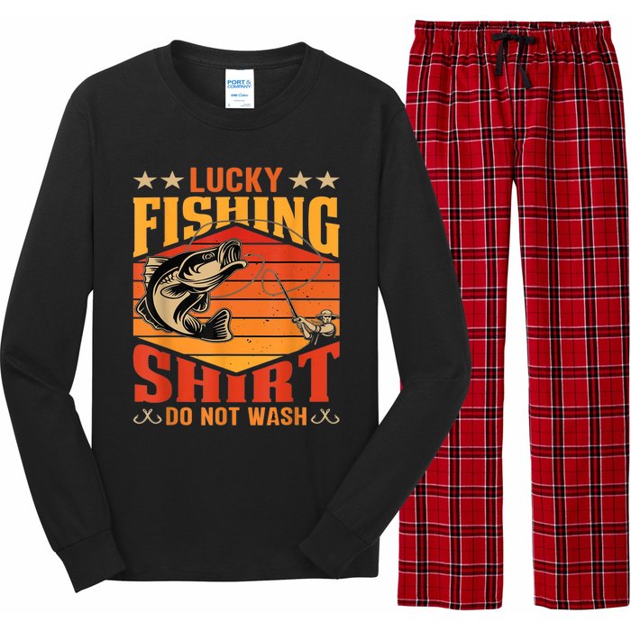 Funny Lucky Fishing Do Not Wash It Funny Fhishing Long Sleeve Pajama Set