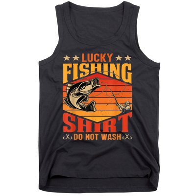 Funny Lucky Fishing Do Not Wash It Funny Fhishing Tank Top