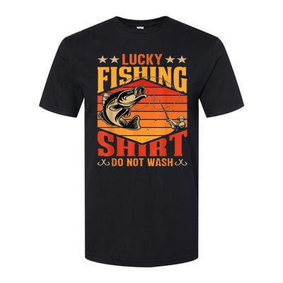 Funny Lucky Fishing Do Not Wash It Funny Fhishing Softstyle® CVC T-Shirt