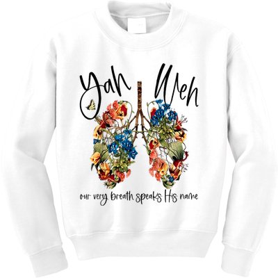 Floral Lung Flowers Kids Sweatshirt