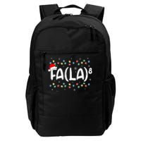 Fa (La)8 Funny Christmas Santa Fa La Math Teacher Daily Commute Backpack