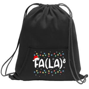 Fa (La)8 Funny Christmas Santa Fa La Math Teacher Sweatshirt Cinch Pack Bag