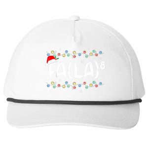 Fa (La)8 Funny Christmas Santa Fa La Math Teacher Snapback Five-Panel Rope Hat