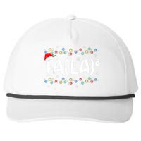 Fa (La)8 Funny Christmas Santa Fa La Math Teacher Snapback Five-Panel Rope Hat