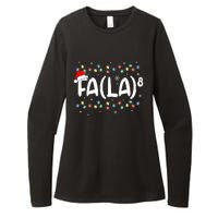 Fa (La)8 Funny Christmas Santa Fa La Math Teacher Womens CVC Long Sleeve Shirt