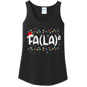 Fa (La)8 Funny Christmas Santa Fa La Math Teacher Ladies Essential Tank