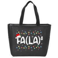 Fa (La)8 Funny Christmas Santa Fa La Math Teacher Zip Tote Bag