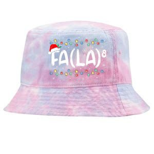 Fa (La)8 Funny Christmas Santa Fa La Math Teacher Tie-Dyed Bucket Hat