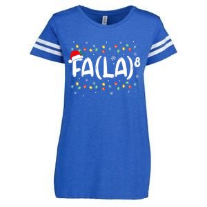 Fa (La)8 Funny Christmas Santa Fa La Math Teacher Enza Ladies Jersey Football T-Shirt