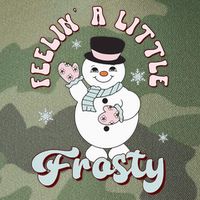 Feelin' Little Frostys Snowman Groovy Retro Christmas Pajama  Legacy Tie Dye Trucker Hat