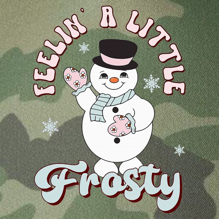Feelin' Little Frostys Snowman Groovy Retro Christmas Pajama  Legacy Tie Dye Trucker Hat
