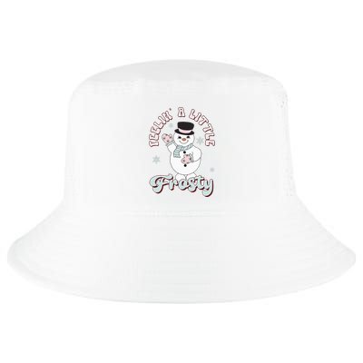 Feelin' Little Frostys Snowman Groovy Retro Christmas Pajama  Cool Comfort Performance Bucket Hat