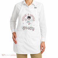 Feelin' Little Frostys Snowman Groovy Retro Christmas Pajama  Apron