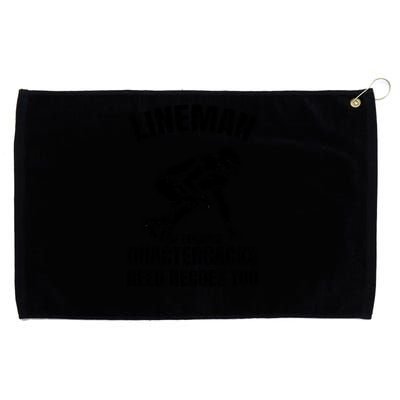 Football Lineman Grommeted Golf Towel