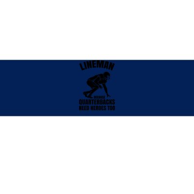 Football Lineman Bumper Sticker