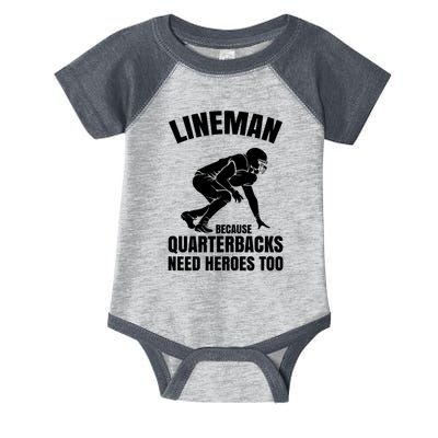 Football Lineman Infant Baby Jersey Bodysuit