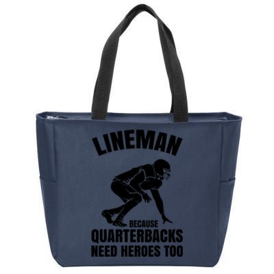 Football Lineman Zip Tote Bag