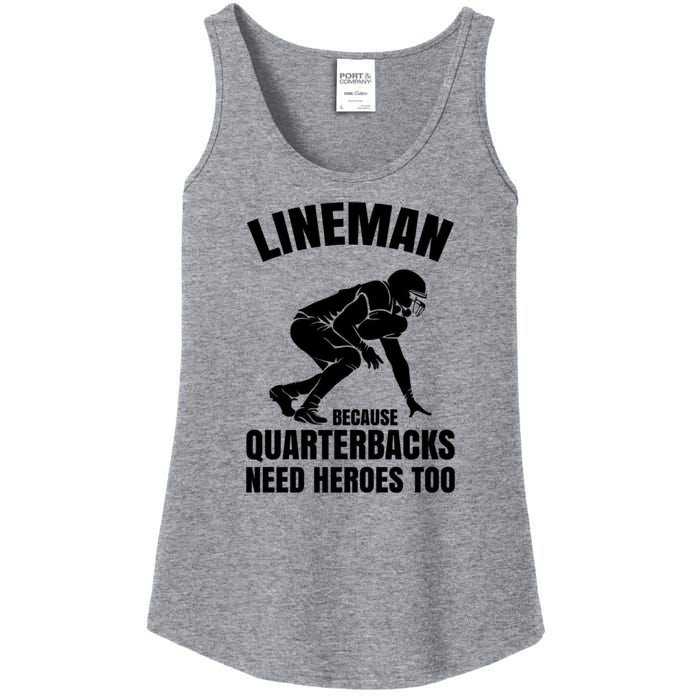 Football Lineman Ladies Essential Tank