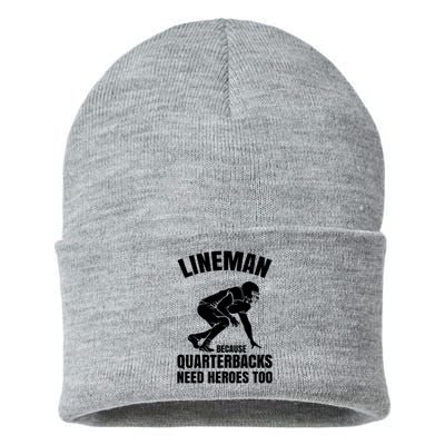 Football Lineman Sustainable Knit Beanie