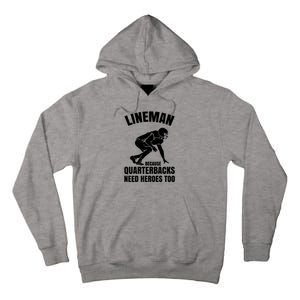 Football Lineman Tall Hoodie