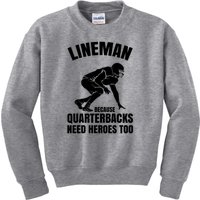 Football Lineman Kids Sweatshirt