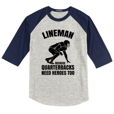 Football Lineman Kids Colorblock Raglan Jersey