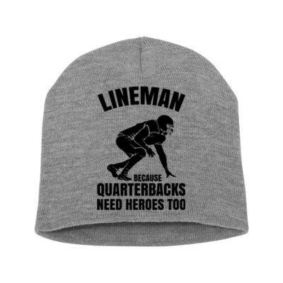 Football Lineman Short Acrylic Beanie